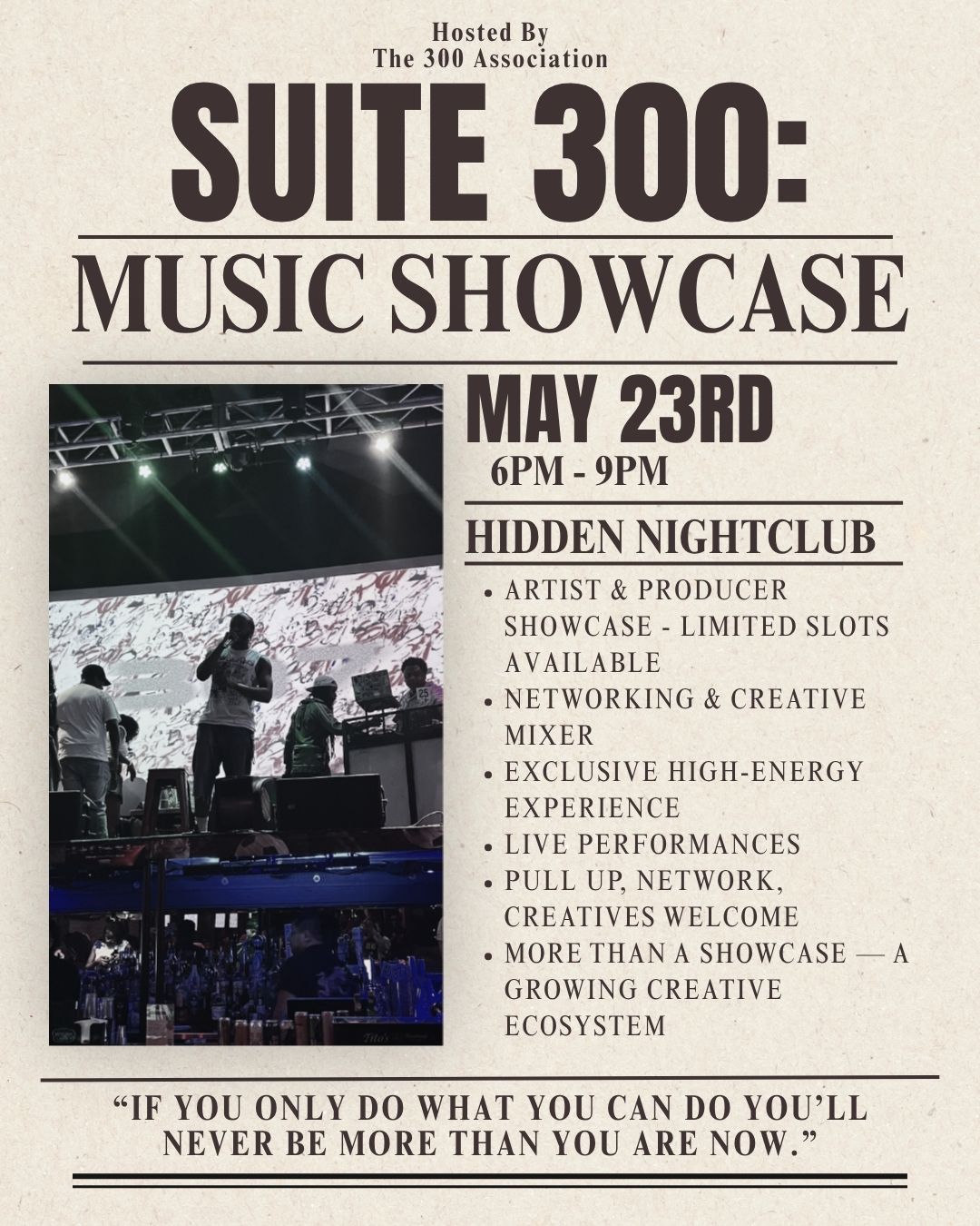 Suite 300: Artist Showcase